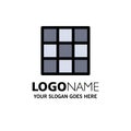 Feed, Gallery, Instagram, Sets Business Logo Template. Flat Color