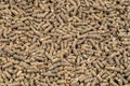 Feed for livestock. Pig feed pellets,feed  for hamster, rabbits or mouse Royalty Free Stock Photo
