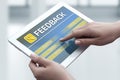 Feedback Business Quality Opinion Service Communication concept Royalty Free Stock Photo