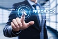 Feedback Business Quality Opinion Service Communication concept Royalty Free Stock Photo