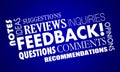 Feedback Comments Opinions Reviews Word Collage