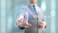 Feedback Customer satisfaction review testimonials service business concept. Royalty Free Stock Photo