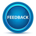 Feedback Eyeball Blue Round Button Royalty Free Stock Photo
