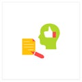 Feedback flat icon Royalty Free Stock Photo