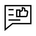 Feedback Icon Vector Symbol Design Illustration Royalty Free Stock Photo