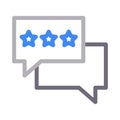 Feedback vector color line icon Royalty Free Stock Photo