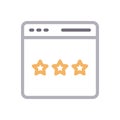 Feedback vector color line icon Royalty Free Stock Photo