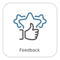 Feedback Line Icon.