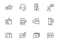 feedback linear vector icons