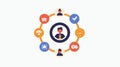 Feedback Loop Icon for Business Presentations and Websites