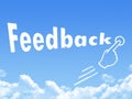 Feedback message cloud shape Royalty Free Stock Photo