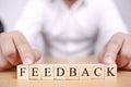 Feedback, Motivational Words Quotes Concept Royalty Free Stock Photo