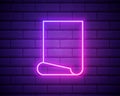 Feedback neon icon. Elements of education set. Simple icon for websites, web design, mobile app, info graphics isolated Royalty Free Stock Photo