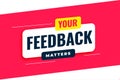 Feedback opinion poster design template