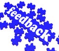 Feedback Puzzle Shows Satisfaction Surveys Royalty Free Stock Photo