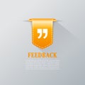 Feedback quote mark