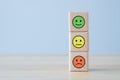 Happy, Normal and Sad emotion. Feedback rating and positive customer review, mental health assessment concept.
