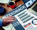 Feedback Satisfaction Information Business Office Working Concept Royalty Free Stock Photo