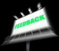 Feedback Sign Displays Opinion Evaluation and Comment