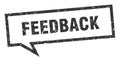 feedback speech bubble. Royalty Free Stock Photo