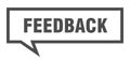 feedback speech bubble. Royalty Free Stock Photo