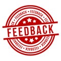 Feedback Stamp. Eps 10 Vector