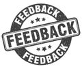 feedback stamp. feedback label. round grunge sign Royalty Free Stock Photo