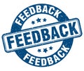 feedback stamp. feedback label. round grunge sign Royalty Free Stock Photo