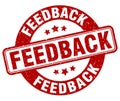 feedback stamp. feedback label. round grunge sign Royalty Free Stock Photo