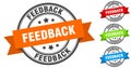 feedback stamp. round band sign set. label Royalty Free Stock Photo