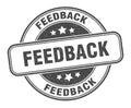 feedback stamp. feedback round grunge sign. Royalty Free Stock Photo