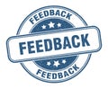 feedback stamp. feedback round grunge sign. Royalty Free Stock Photo