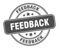 feedback stamp. feedback round grunge sign. Royalty Free Stock Photo