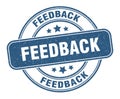 feedback stamp. feedback round grunge sign. Royalty Free Stock Photo