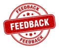 feedback stamp. feedback round grunge sign. Royalty Free Stock Photo