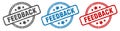 feedback stamp. feedback round isolated sign. Royalty Free Stock Photo