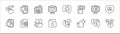 Feedback and testimonials line icons. linear set. quality vector line set such as choice, like, folder, like, rating, feedback,