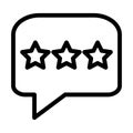 Feedback Vector Thick Line Icon For Personal And Commercial Use