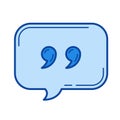 Feedback line icon.