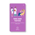 feedback web user testing vector