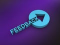 feedback on white paper Royalty Free Stock Photo
