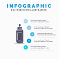 feeder, bottle, child, baby, milk Infographics Template for Website and Presentation. GLyph Gray icon with Blue infographic style