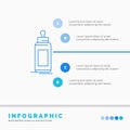 feeder, bottle, child, baby, milk Infographics Template for Website and Presentation. Line Blue icon infographic style vector
