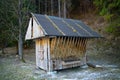 Feeder for forest animals in Ilanovska valley in Liptov - Slovakia.