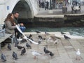 Feeding the birds