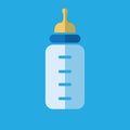 Feeding Bottle or Baby bottle for infants and young children vector