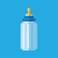 Feeding Bottle or Baby bottle for infants and young children vector