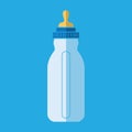 Feeding Bottle or Baby bottle for infants and young children vector