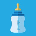 Feeding Bottle or Baby bottle for infants and young children vector