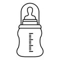 Feeding Bottle or Baby bottle for infants and young children vector